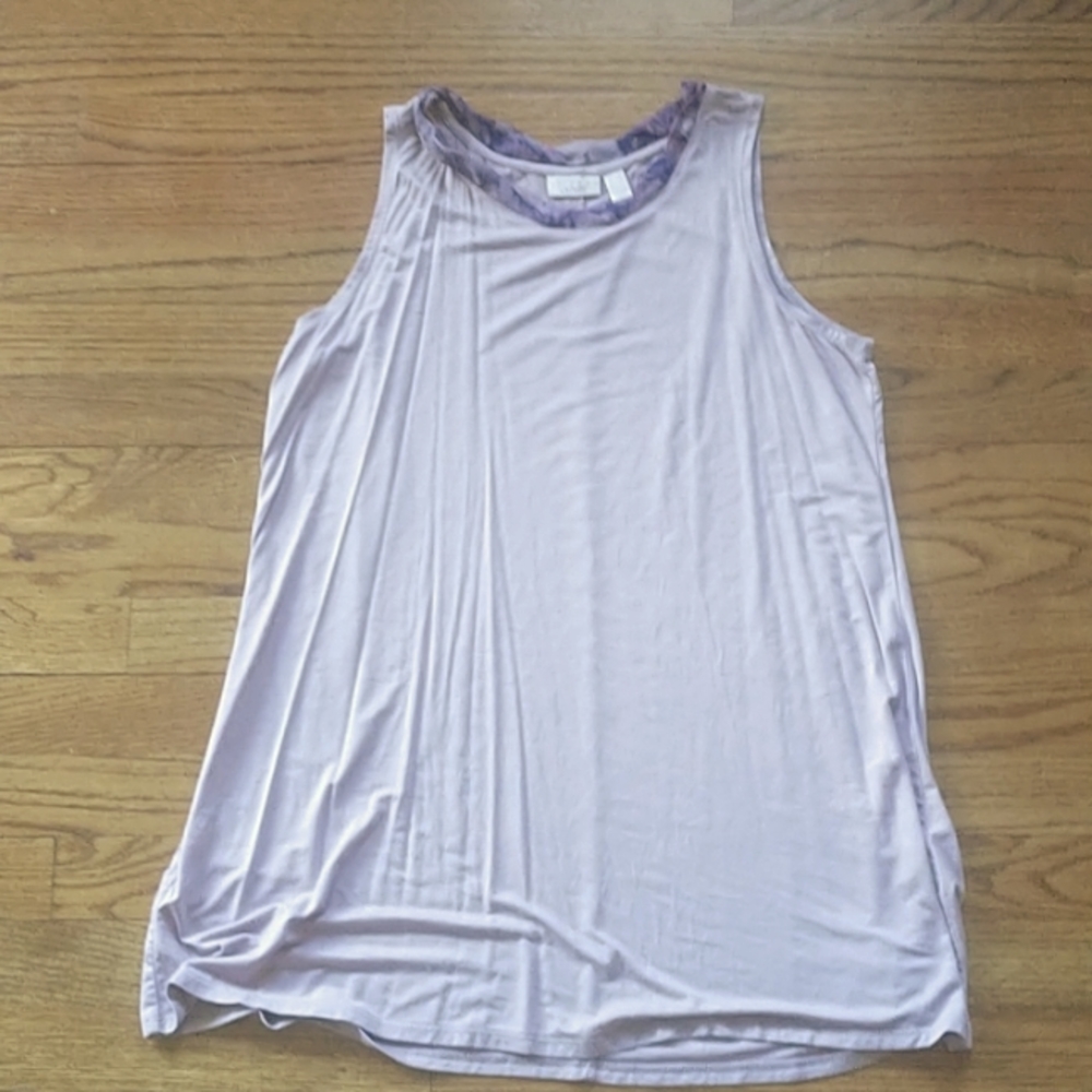 LOGO purple tank top- M
